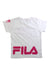 A White Short Sleeve T Shirts from Fila in size 4T for girl. (Back View)