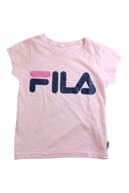 A Pink Short Sleeve T Shirts from Fila in size 4T for girl. (Front View)