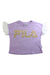 A Purple Short Sleeve Tops from Fila in size 4T for girl. (Front View)