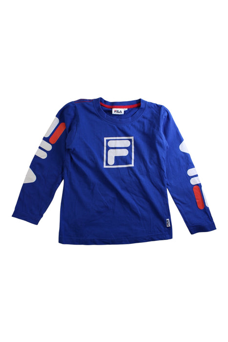 A Blue Long Sleeve T Shirts from Fila in size 6T for boy. (Front View)