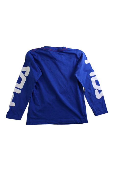 A Blue Long Sleeve T Shirts from Fila in size 6T for boy. (Back View)