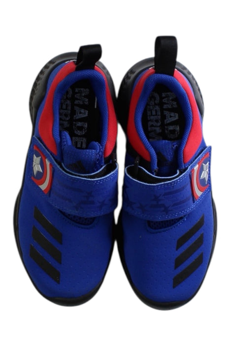 A Blue Sneakers from Adidas in size 6T for boy. (Back View)