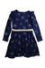 A Navy Long Sleeve Dresses from Boden in size 5T for girl. (Back View)