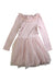 A Pink Long Sleeve Dresses from Boden in size 5T for girl. (Front View)