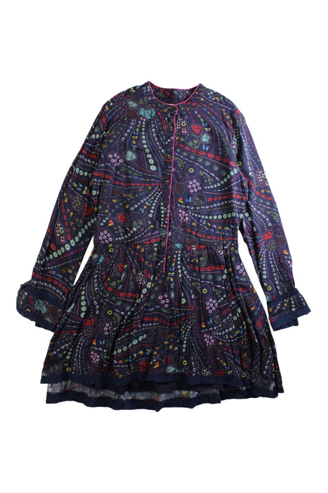 A Multicolour Long Sleeve Dresses from Zadig & Voltaire in size 8Y for girl. (Front View)