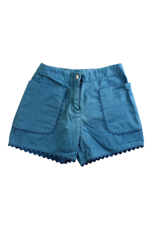 A Blue Shorts from Jacadi in size 8Y for girl. (Front View)