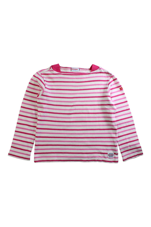 A Pink Long Sleeve Tops from Miki House in size 7Y for girl. (Front View)