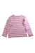 A Pink Long Sleeve Tops from Miki House in size 7Y for girl. (Back View)