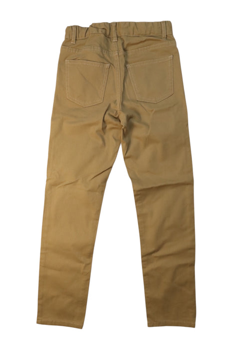 A Brown Casual Pants from Petit Bateau in size 8Y for boy. (Back View)