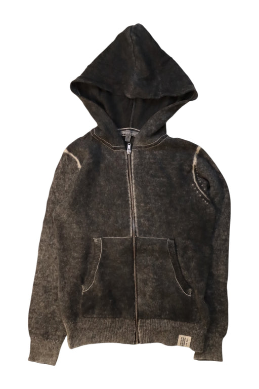 A Grey Hooded Sweatshirts from Bonpoint in size 6T for neutral. (Front View)