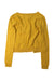 A Yellow Cardigans from Bonpoint in size 10Y for girl. (Back View)