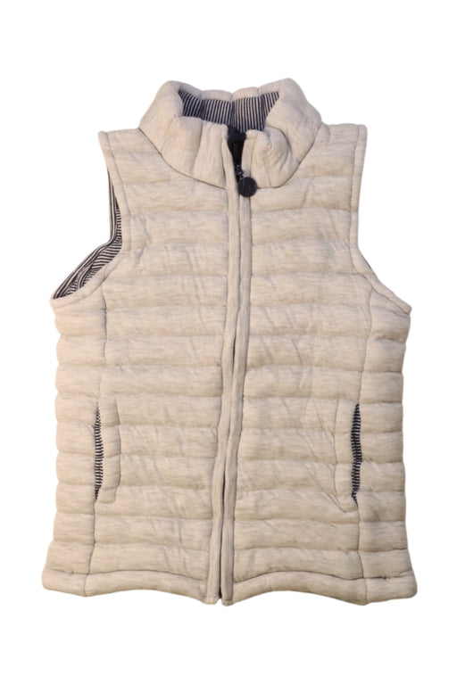 A Beige Outerwear Vests from Petit Bateau in size 6T for neutral. (Front View)