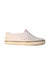 A White Slip Ons from Native Shoes in size 5T for neutral. (Front View)