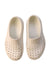 A White Slip Ons from Native Shoes in size 5T for neutral. (Back View)