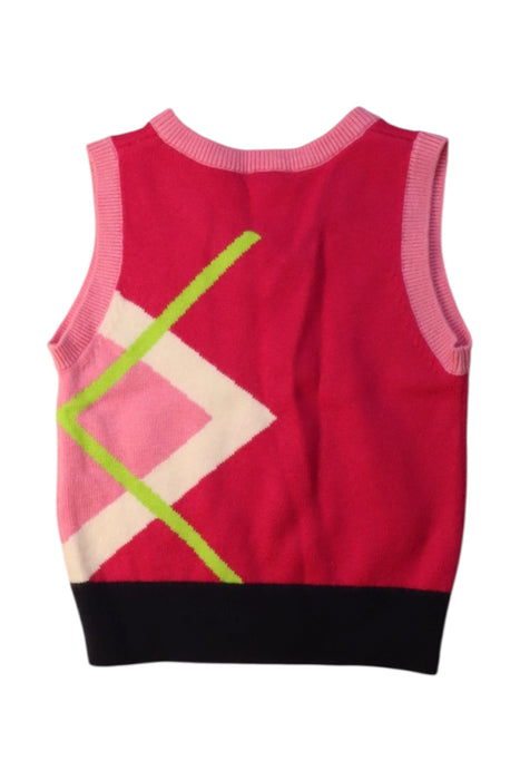 A Multicolour Sweater Vests from Jacadi in size 6T for girl. (Back View)