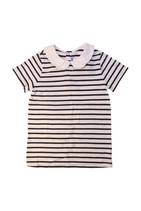 A Navy Short Sleeve Tops from Jacadi in size 8Y for girl. (Front View)