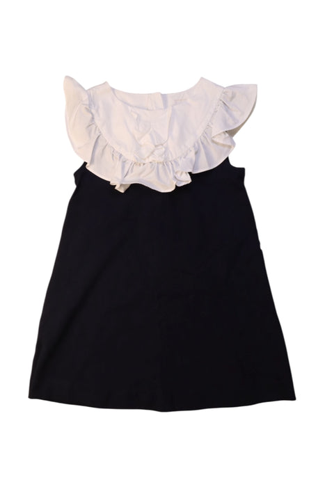 A Black Sleeveless Dresses from Jacadi in size 5T for girl. (Front View)