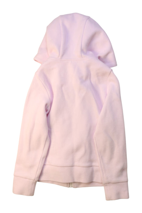 A Pink Hooded Sweatshirts from Jacadi in size 6T for girl. (Back View)