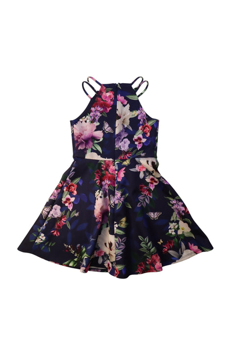 A Multicolour Sleeveless Dresses from Lipsy London in size 7Y for girl. (Back View)