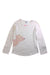 A White Long Sleeve Tops from Petit Bateau in size 8Y for girl. (Front View)