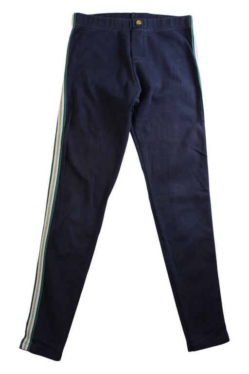 A Navy Casual Pants from Petit Bateau in size 10Y for girl. (Front View)