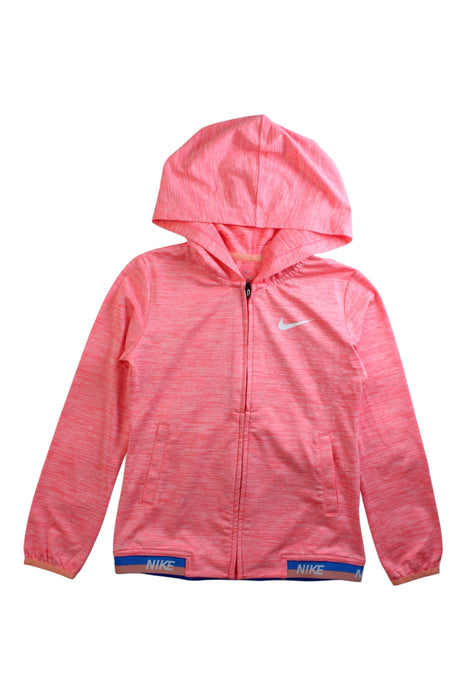 A Pink Lightweight Jackets from Nike in size 6T for girl. (Front View)