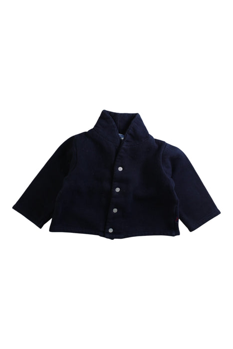 A Navy Lightweight Jackets from Jacadi in size 6-12M for boy. (Front View)