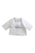 A White Long Sleeve Shirts from Jacadi in size 0-3M for boy. (Front View)