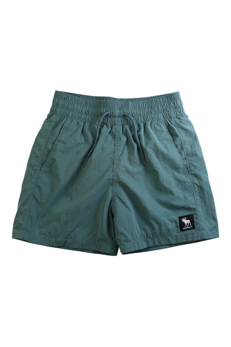 A Green Shorts from Abercrombie & Fitch in size 7Y for boy. (Front View)