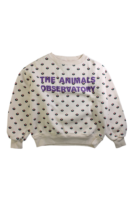 A Multicolour Crewneck Sweatshirts from The Animals Observatory in size 6T for girl. (Front View)