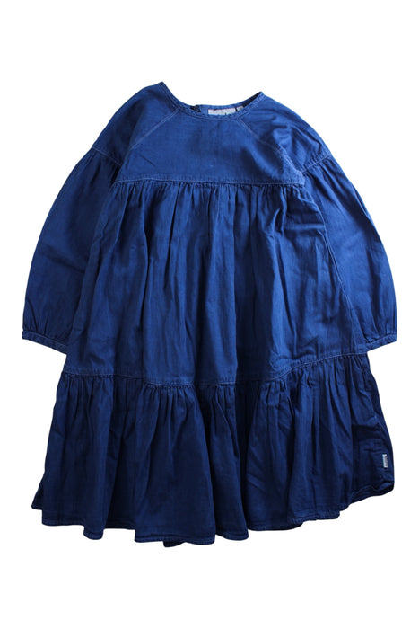 A Blue Long Sleeve Dresses from Molo in size 5T for girl. (Front View)