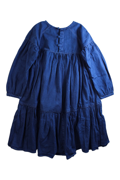 A Blue Long Sleeve Dresses from Molo in size 5T for girl. (Back View)