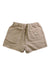 A Beige Shorts from Crewcuts in size 6T for girl. (Back View)
