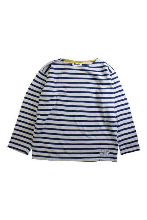 A Blue Long Sleeve T Shirts from Molo in size 8Y for boy. (Front View)