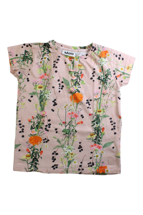 A Multicolour Short Sleeve T Shirts from Molo in size 6T for girl. (Front View)