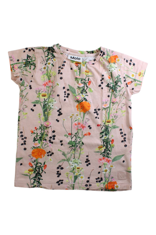 A Multicolour Short Sleeve T Shirts from Molo in size 6T for girl. (Front View)