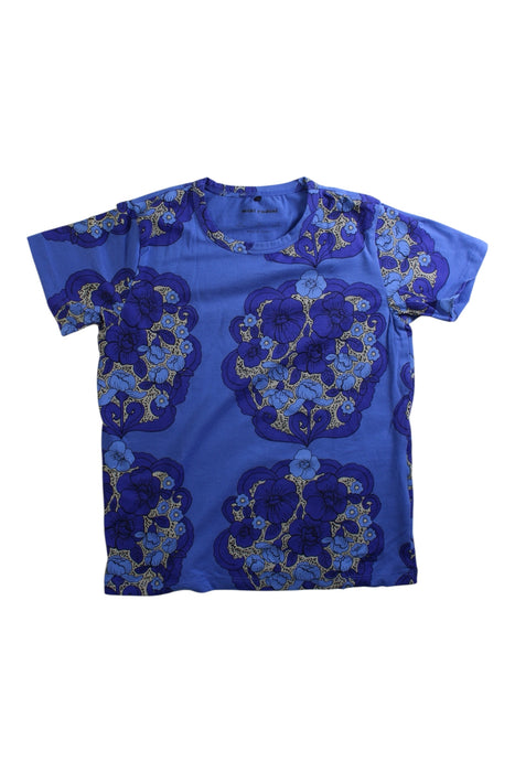 A Blue Short Sleeve T Shirts from Mini Rodini in size 6T for girl. (Front View)