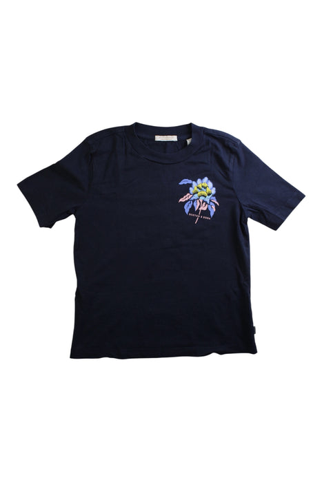A Navy Short Sleeve T Shirts from Scotch & Soda in size 6T for girl. (Front View)