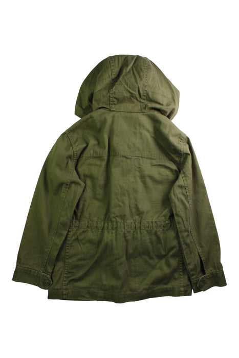 A Green Lightweight Jackets from Crewcuts in size 6T for girl. (Back View)