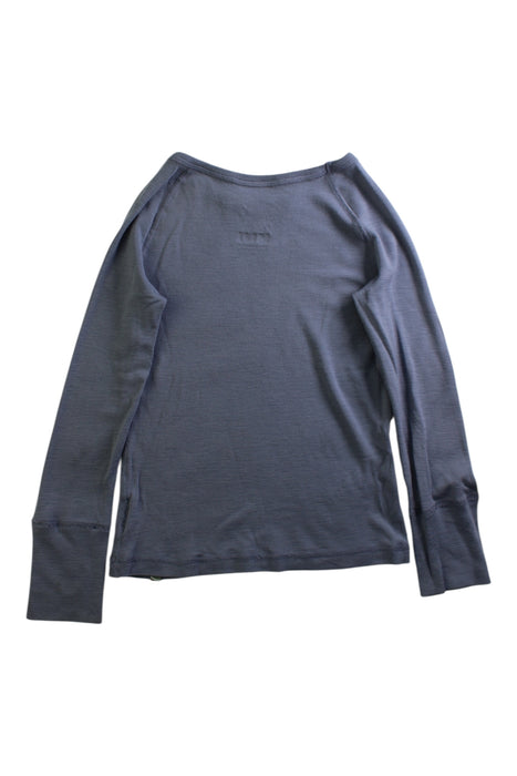 A Grey Long Sleeve T Shirts from Nui Organics in size 6T for girl. (Back View)