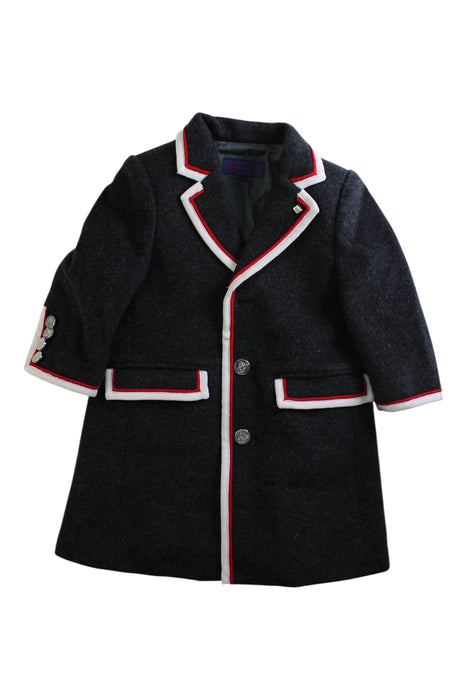 A Black Coats from Nicholas & Bears in size 6-12M for girl. (Front View)