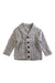 A Grey Cardigans from Peek in size 12-18M for girl. (Front View)