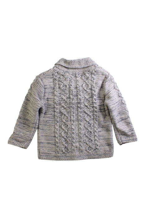 A Grey Cardigans from Peek in size 12-18M for girl. (Back View)