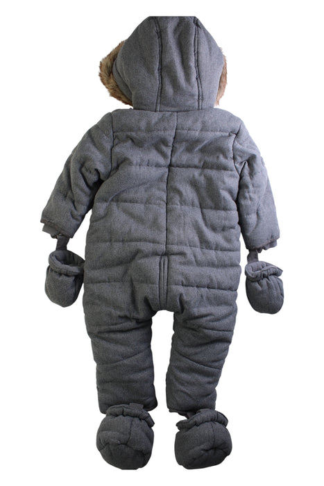 A Grey Snowsuits from Silver Cross in size 18-24M for boy. (Back View)