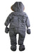 A Grey Snowsuits from Silver Cross in size 18-24M for boy. (Back View)