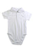 A White Short Sleeve Bodysuits from Vertbaudet in size 2T for boy. (Front View)