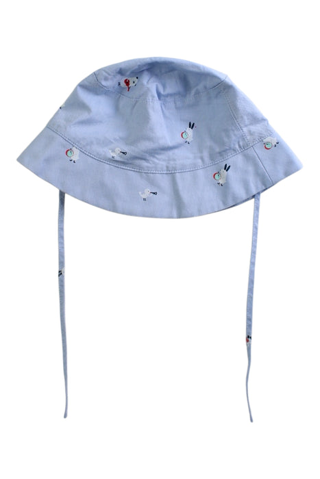 A Blue Sun Hats from Jacadi in size 12-18M for neutral. (Front View)
