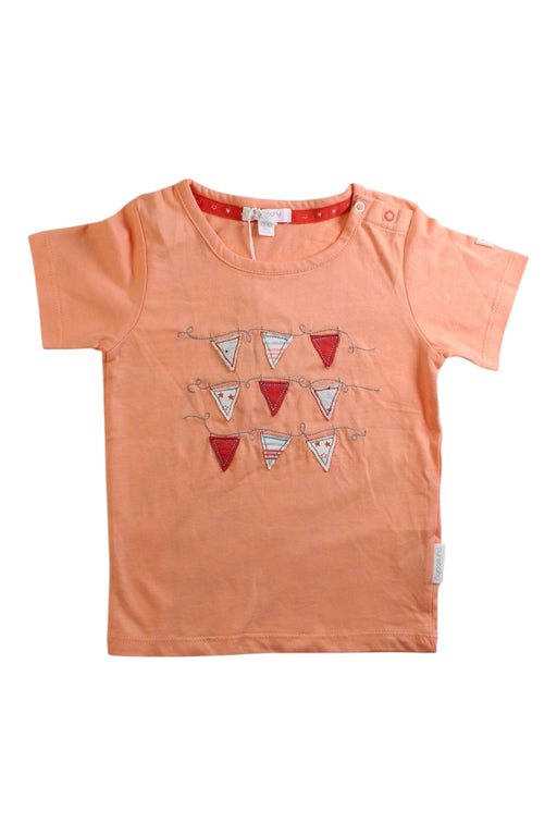 A Peach Short Sleeve Tops from purebaby in size 12-18M for neutral. (Front View)