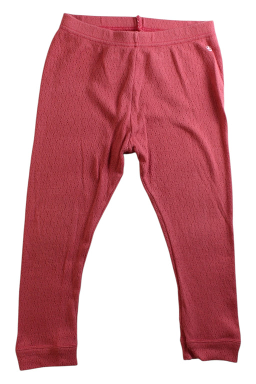 A Red Leggings from Petit Bateau in size 2T for girl. (Front View)