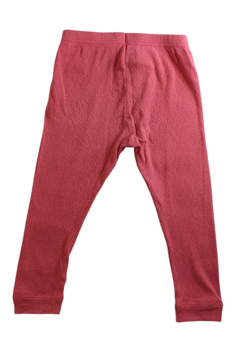 A Red Leggings from Petit Bateau in size 2T for girl. (Back View)